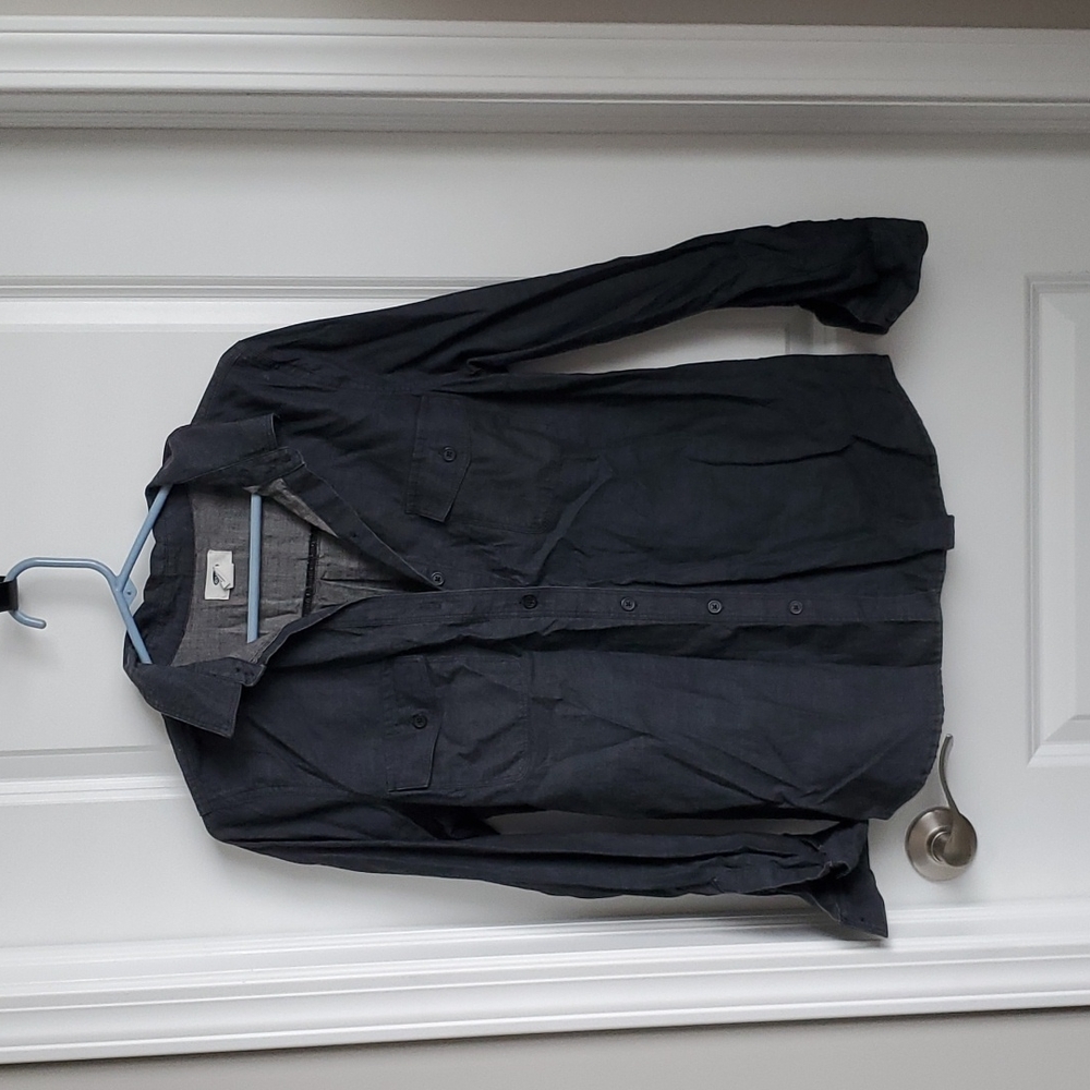 Old Navy Dark Gray Button Down